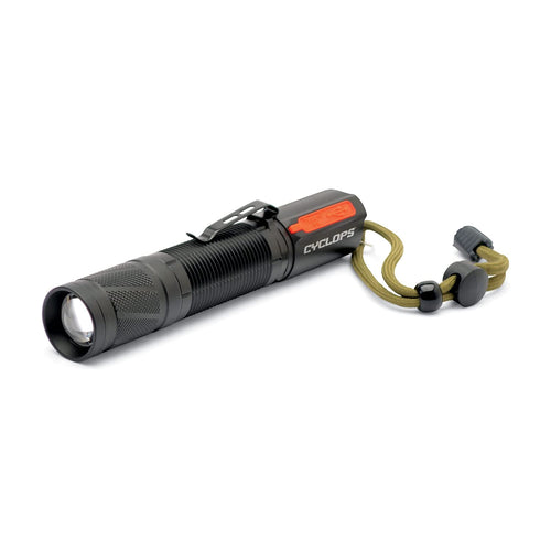 Handheld Cyclops Aluminum Housing 1200 Lumens Rechargeable Pocket Flashlight for Camping, Hiking, Emergency