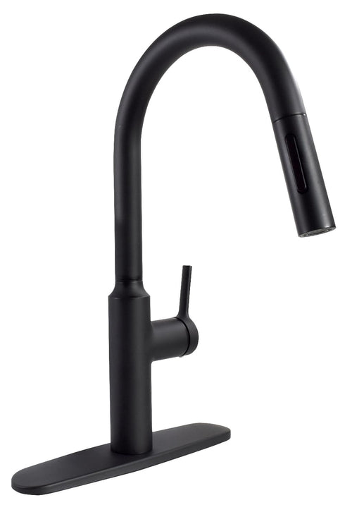 Phoenix Premium Slimline Pull Down Single Handle Kitchen Faucet - Black PF231765