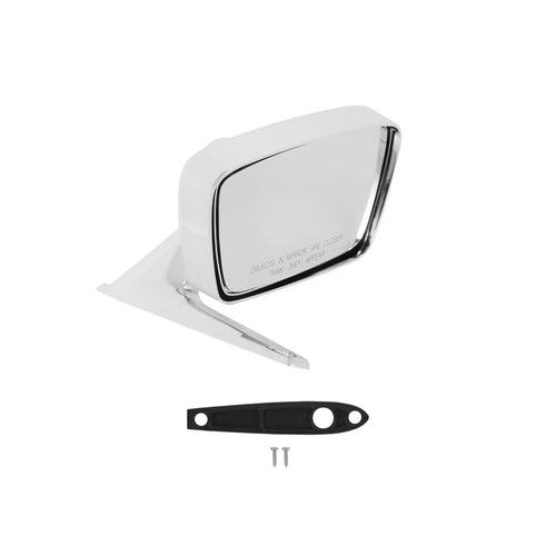 Scott Drake Remote Control Chrome Mirror RH (Dummy Remote) with Convex Glass, Compatible with 1967-1968 Ford Mustang, Model C8AZ-17696-CR