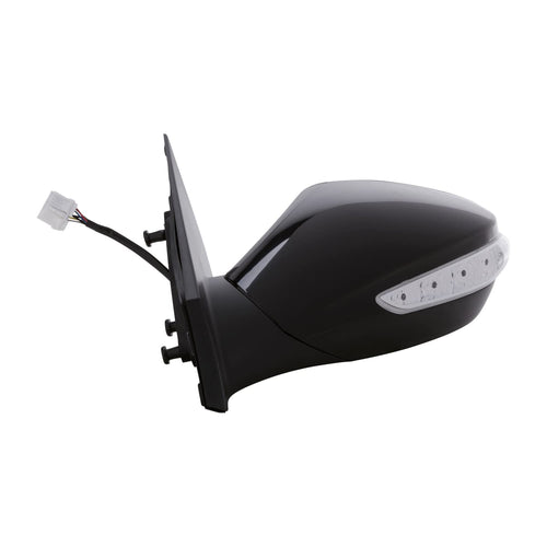 Heated Power TYC 7720342 Compatible with Hyundai Sonata Left Replacement Mirror, Black