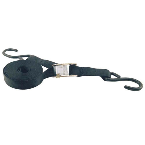 1" x 15' Motorcycle or ATV Cam Buckle Tie-Down Strap Erickson 51200 Black