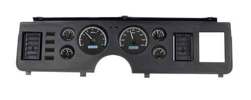 Dakota Digital VHX-79F-MUS-K-W Analog Dash Gauge System Compatible with 1979-86 Ford Mustang Black Alloy White Backlighting