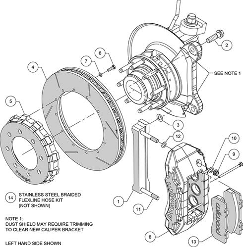 15.00" TX6R Front Kit, Ano