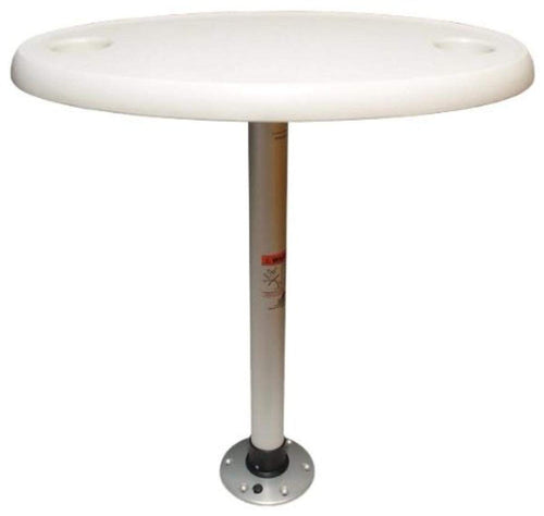 Marine Springfield Table Package 18X30 Oval White, Large