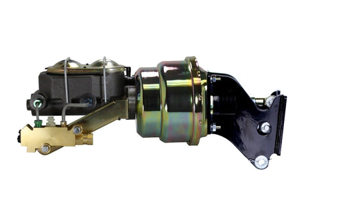 BRAKES LEED-761A3 7 Inch Dual Power Booster, 1-1/8 Inch Bore Master, Side Mount Valve, Disc/Disc