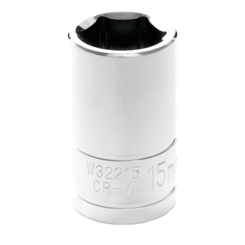 W32215 Performance Tool 1/2 Drive 15mm 6pt Socket