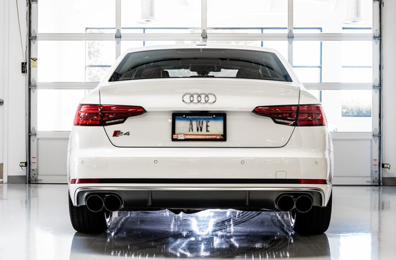 AWE Tuning SwitchPath Audi B9 S5 Sportback Exhaust - Non-Resonated (Black 102mm Tips) - 3025-43046