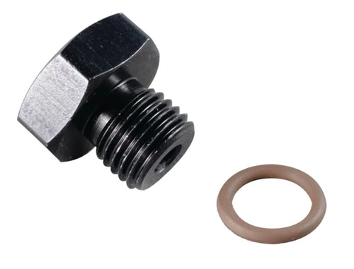 Black Fragola -8AN Port Plug 3/4-16