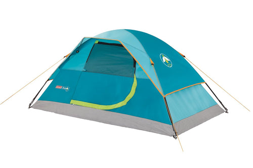 Coleman Kids 2-Person Wonder Lake Tent Glow-In-The-Dark for Campsite Backyard or Indoor Use Sets Up in About 10 Minutes Rainfly Included