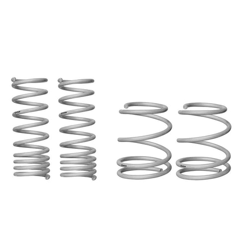 Front and Rear Coil Spring Set Whiteline WSK-SUB005; fits Subaru Impreza 08-14