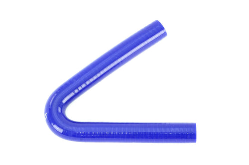 High Temp HPS HTSEC135-075-BLUE 4-ply Reinforced Silicone 135 Degree Elbow Coupler Hose, 3/4" ID, 5mm Wall Thickness, 5" Leg Length on each side, Blue