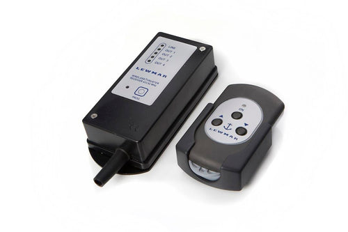 Lewmar Wireless Remote Kit 3-Button Windlass – High-strength, glass-reinforced construction and high-density rubber gasket; includdes 3 meter connecting cable, watertight deck fitting, support bracket
