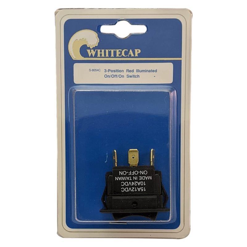 Rocker Switch Seafarer 3 Position, Illuminated Red, On-Off-On SEA078054