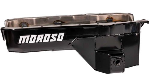 Moroso Steel Wet Sump Oil Pan 20179, Fits Small Block Chevy Pre-85 Blocks Inc Dart SHP, 93-97 Camaro/Firebird