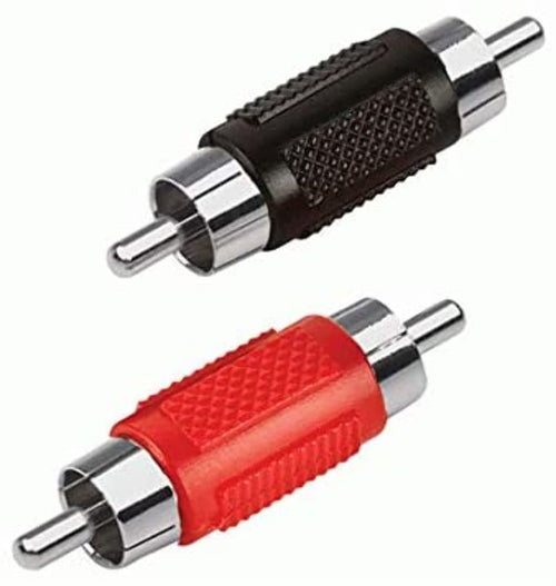 Male To Male T-SPEC Adapt Nickel,RCA Connectors (V6RCA-BMN)