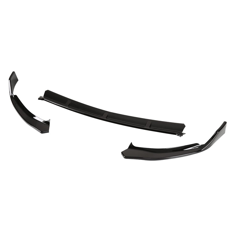 Glossy Black Spec-D Tuning Front Lip Spoiler Splitter Compatible with 2019-2021 Mercedes Benz C-Class W205