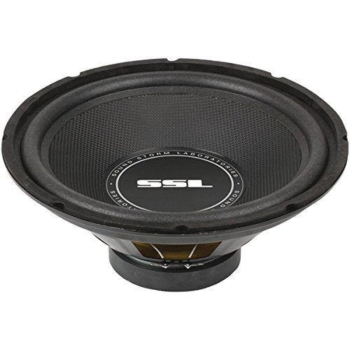 Sound Storm Laboratories SS Series High-Power Single 4ohm Voice-Coil Subwoofer SOUNDSTORM with Poly-Injection Cone (12", 800 Watts)