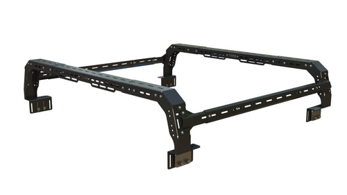 Pro TUWA Shiprock 12" Mid-Height Bed Rack System for Mid Size Pick Up Trucks Overland Bed Rack Carbon Steel Cargo Rack, Black