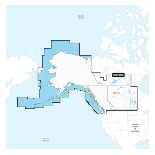 Navionics NAUS013R - West & Alaska Canada - Navionics+