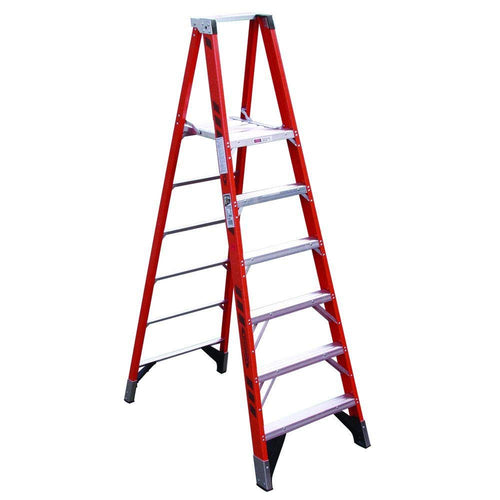 Platform Ladder, Werner (P7408) Fiberglass