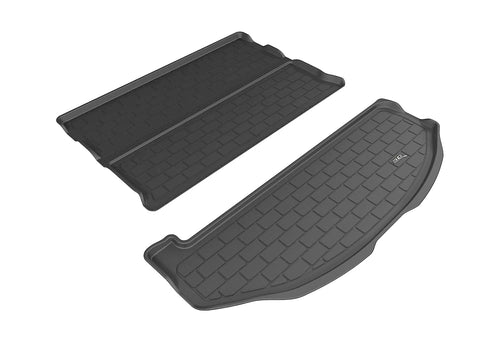 Kagu Cross Fold Cargo Liner (Black) 3D MAXpider Compatible with Hyundai Santa Fe 6 & 7 Seats 2013-2018