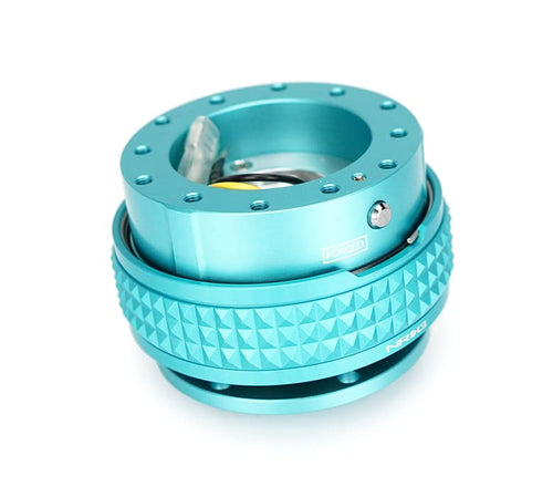 NRG Innovations GEN 2.1 NRG-SRK-210BK-MF Steering Wheel Quick Release Adapter, 6-Hole & 6x70 and 6x74mm Bolt Patterns Black Body/Minty Fresh Pyramid Ring