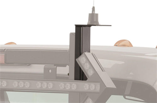 RealTruck BACKRACK Antenna Mounting Bracket | Driver/Passenger Side, Black | 91008 | Universal w Frame's