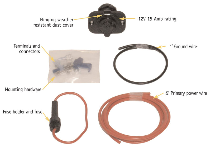 12V Tuffy Power Source Outlet