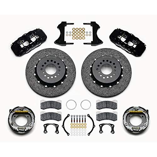 Dynamic AERO4 Rear P-Brk Kit,14.00" C/SiC,Red