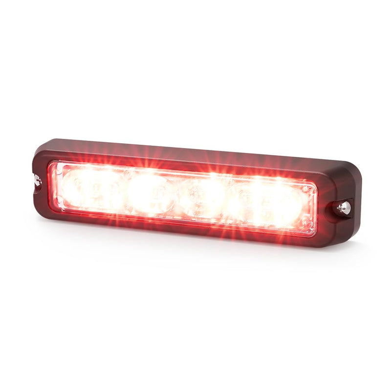 Led Dir,12 Patterns,Multi-Mount,Red/Blu
