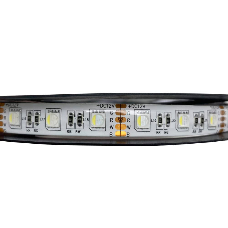 Interior Accent Light Race Sport Lighting Fit 16.4ft (5-Meter) RGBW Custom Tape Strip Lighting IP67 Weatherproof White RS5MIP67RGBW