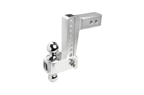 2.5" Aluminum BulletProof Hitches - Trailer Hitch (14,000 lb. Rating) - Adjustable Hitch with 6" Drop/Rise and 2" & 2-5/16" Dual Ball - Corrosion-Resistant Tow Hitch