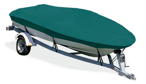 Trailerite Taylor Made Products Semi-Custom Boat Cover for V-Hull Fishing Boats with Inboard/Outboard Motor, Multiple Sizes and Colors