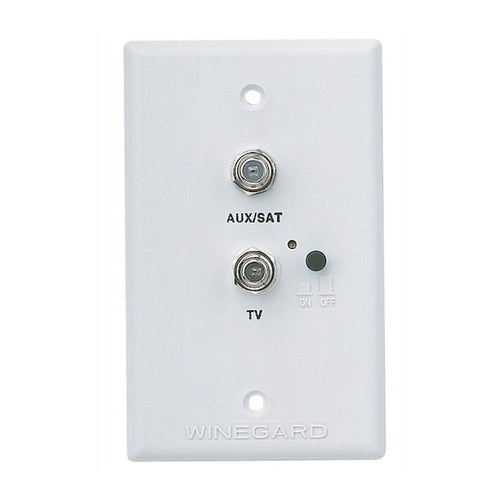 Wall Plate Winegard RV-7542 Power Supply with Satellite and Cable Hookups for RV Antenna