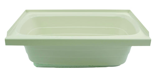 24" x 36" Lippert Replacement Parchment Bathtub with Right Drain, Scratch-Resistant ABS Acrylic for RVs, Travel Trailers, 5th Wheels, Motorhomes - P2436RHSPK