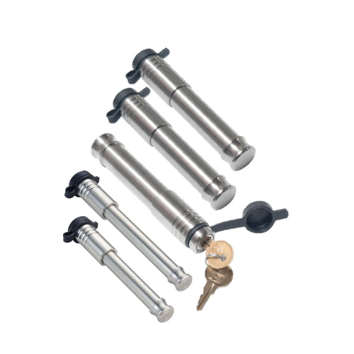 5 Pack Mixed 2.5, Keyed Alike, Hitch Locks for B&W 2.5" Tow & Stow Pintle 16K Hitch | Includes Receiver Lock for 2.0" Or 2.5" Receiver