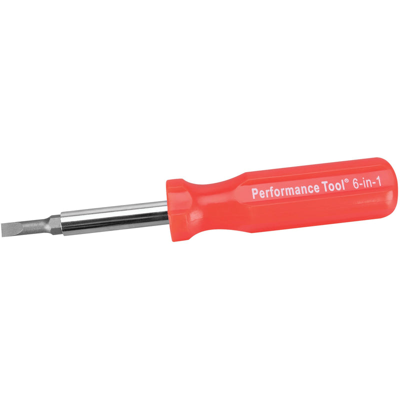 W975 Performance Tool 6-in-1 Quick Change Screwdriver With Hex Torque Handle, Chrome Vanadium Steel