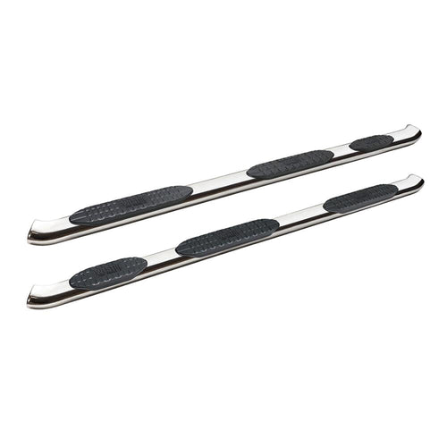 Westin PRO TRAXX 5 Oval Wheel to Wheel Nerf Bars fits 2019-2025 Ram 1500 Crew Cab 5'7" Bed (Exc 1500 Classic) Stainless Steel Pair
