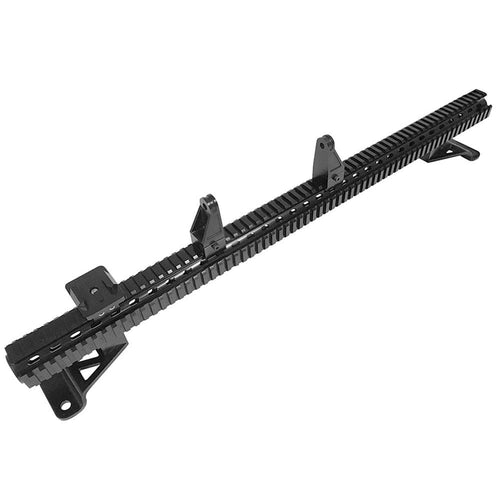 D-JP-190051-HD | DV8 Offroad PIC Rail System Mount | Hood Bar for 07-18 Wrangler JK | Aluminum Construction | Optional Accessories | Black Finish