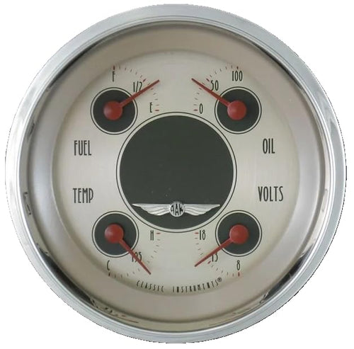 Classic Instruments All American Nickel AN76SLC 3 3/8" Quad Gauge Fuel Sending Unit 240-33 Ohm