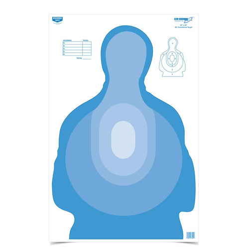Eze-Scorer Birchwood Casey Transitional Blue Paper Target (Per 100), 23 x 35-Inch