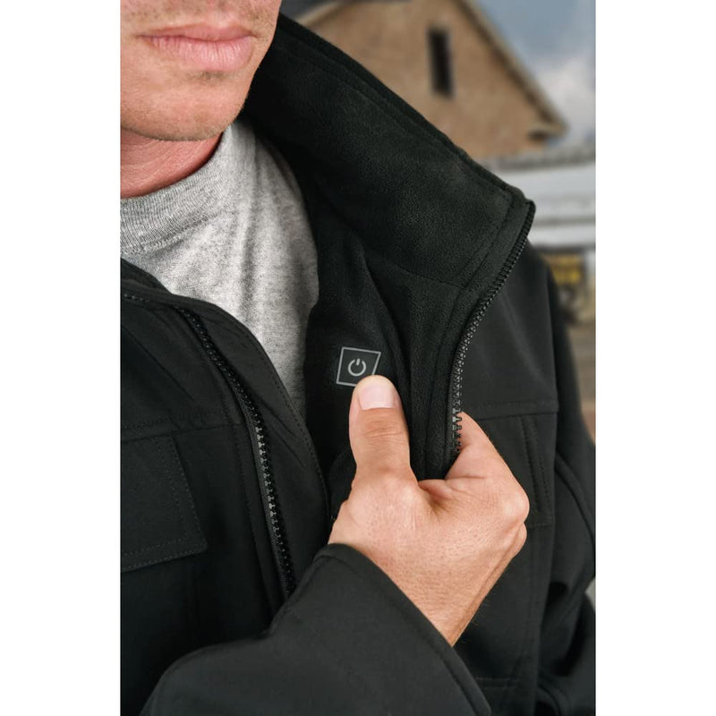 Men's DEWALT Heated Soft Shell Jacket Kit Black Large