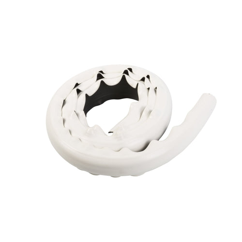 Double-Molded Dock Edging Taylor Made Products - White P-Shape 10' Coil PVC, Docking Protection, Large Boat, Eco-Friendly 85% Recycled Material - 46012