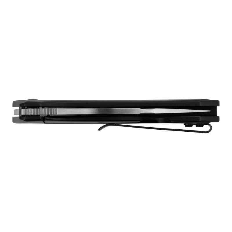 Kershaw Leaf Blade Turismo Pocket Knife 2.9 inch Blade, Assisted Opening Frame Lock, 5505, Black, 2.8 Ounce