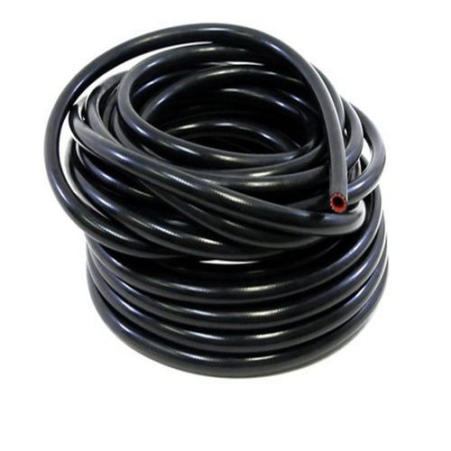 Black HPS 1" ID high temp reinforced silicone heater hose 25 feet roll