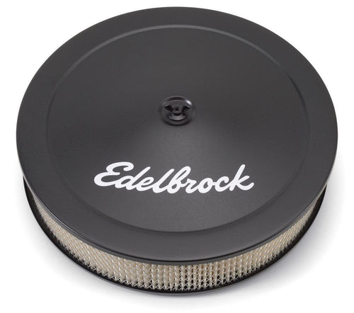 Pro-Flo Edelbrock 1223 Black Finish 3" Round Air Filter Element with 14" Diameter