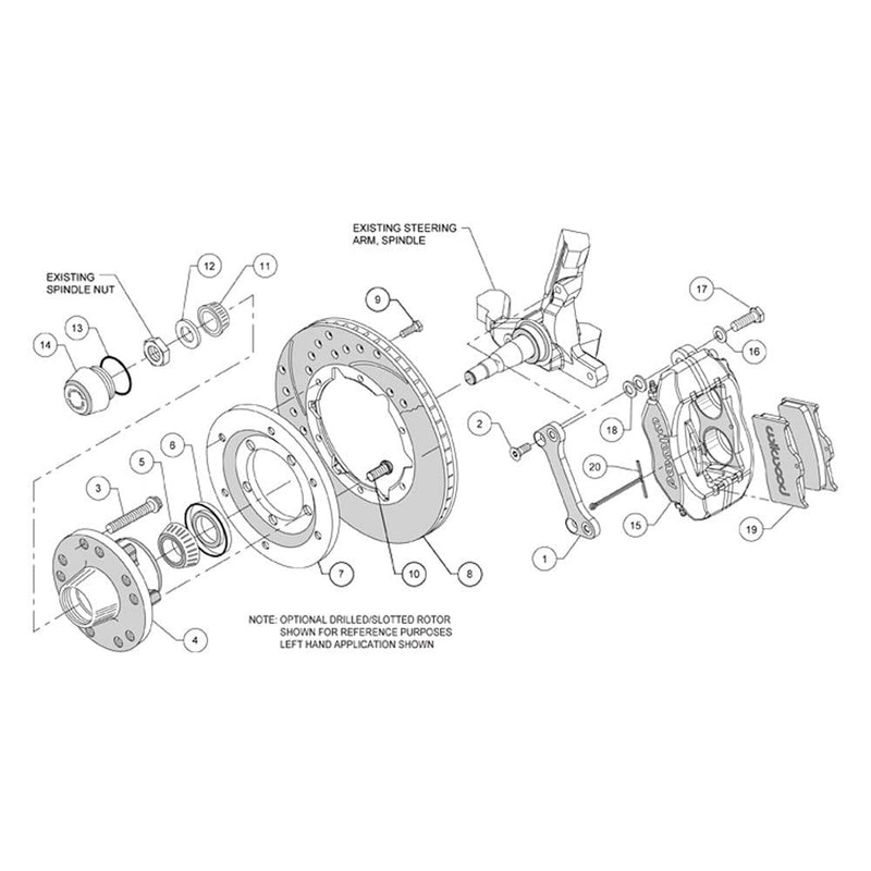 Red FDLI Front Kit,11.00"
