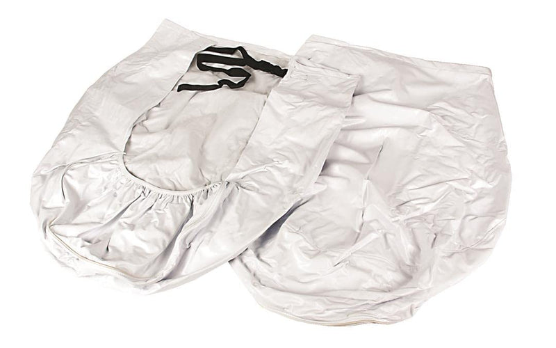 RV Wheel & Tire Protector Camco 45322, 1 Pair (27 inches-29 inches, White)