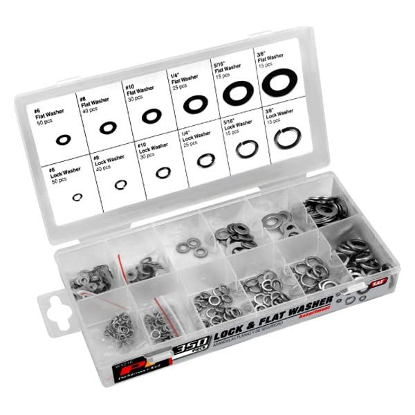 Lock & Flat Washer Assortment Performance Tool (350 Pieces)