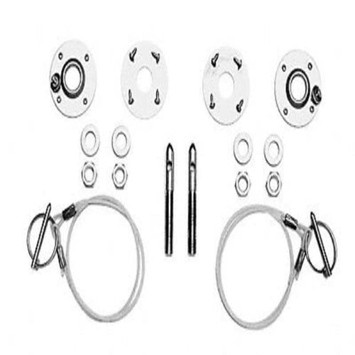 Stainless Steel Ford Racing M16700A Hood Latch and Pin Kit